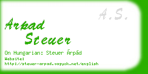 arpad steuer business card